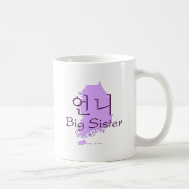 Große Schwester (eines Mädchens) Korea Kaffeetasse (Rechts)