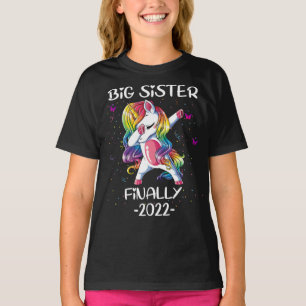 große Schwester Einhorn Endlich 2022 T-Shirt