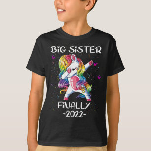große Schwester Einhorn Endlich 2022 T-Shirt