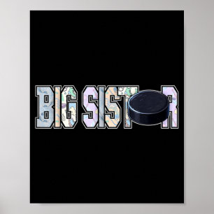 Große Schwester Eishockey-Schwester des Geburtstag Poster