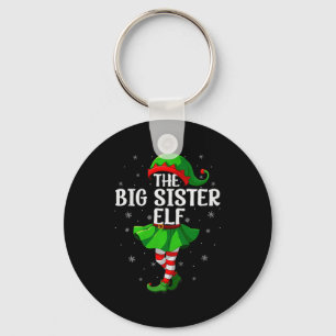 Große Schwester-Elf-Weihnachten Mädchen Frauen Elf Schlüsselanhänger
