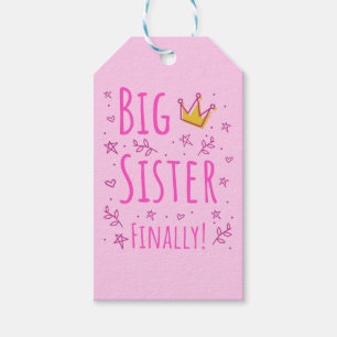 Große Schwester endlich III Geschenkanhänger