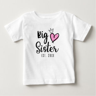Große Schwester EST 2021, Schwangerschaft bekanntg Baby T-shirt