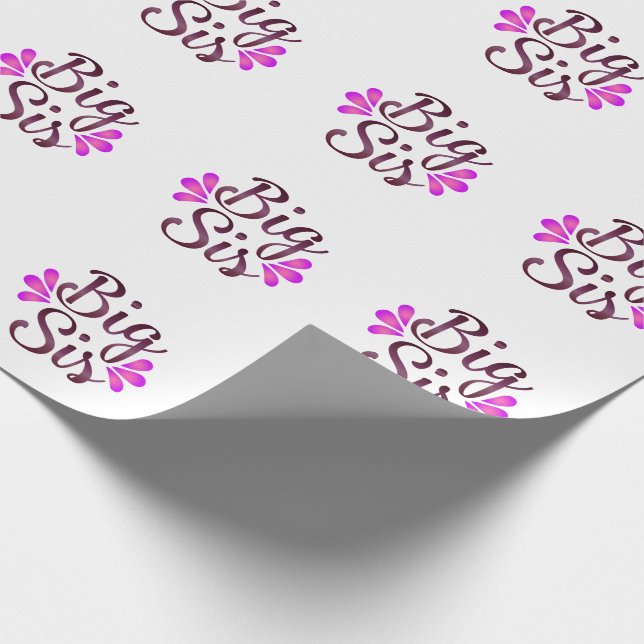 Große Schwester Geschenkpapier (Ecke)