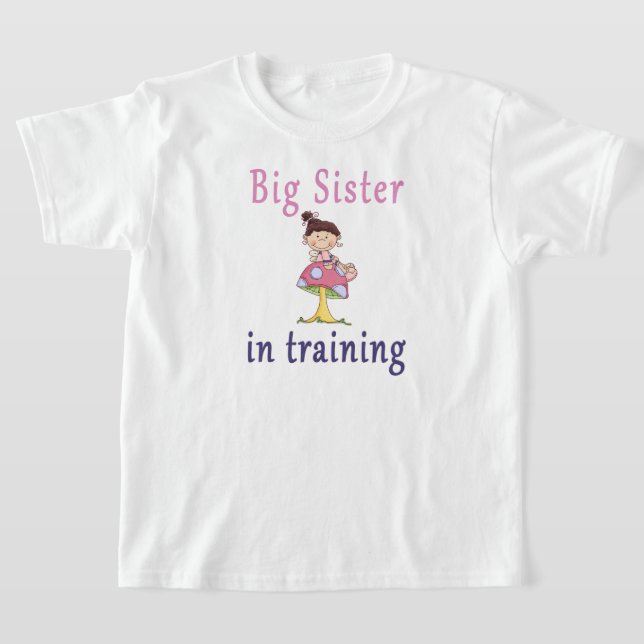Große Schwester im Training Niedliche Pilzmaus T-Shirt (Ablage )