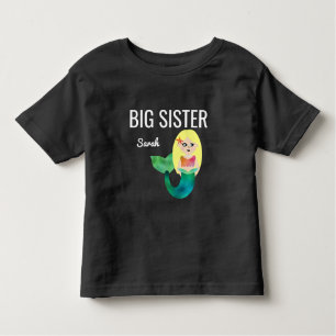 Große Schwester-Imitat-Folien-blonde Kleinkind T-shirt