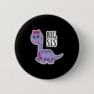 Große Schwester Kids Dinosaurier Schwester Super S Button