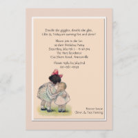 Große Schwester-kleine Schwester-Einladung