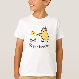Große Schwester-Küken-T - Shirts