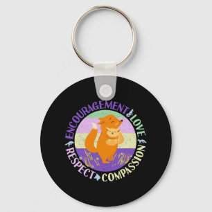 Große Schwester Liebe - Geschwisterbindung Fuchs Schlüsselanhänger