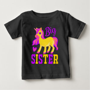 Große Schwester Magisches Einhorn Baby T-shirt