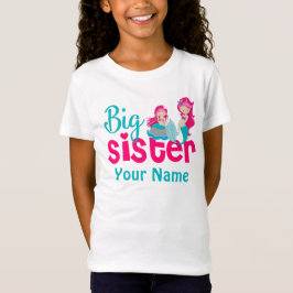 Große Schwester-Meerjungfrau-personalisiertes T-Shirt