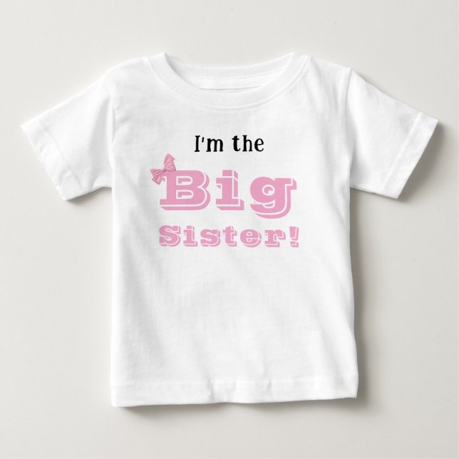 Große Schwester mit Alter Baby T-shirt (Vorderseite)