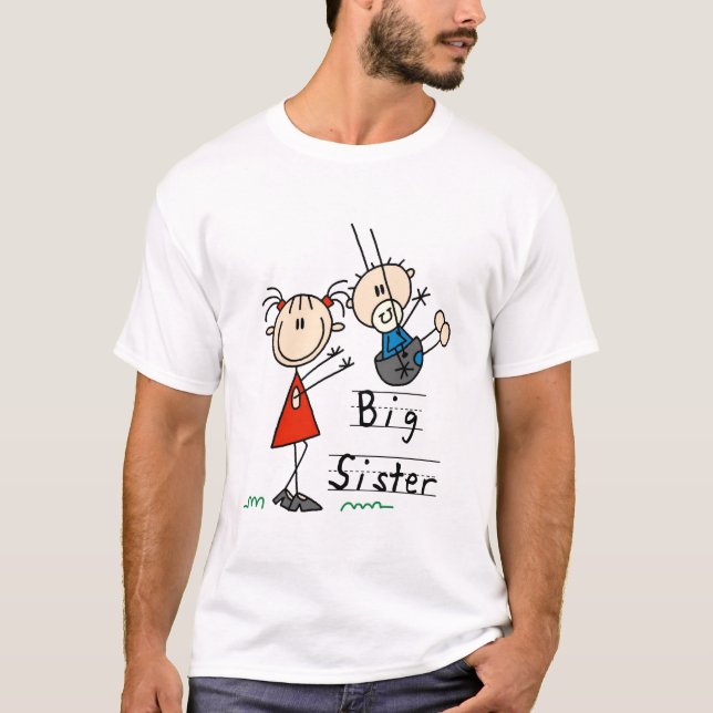 Große Schwester mit kleiner Bruder-T-Shirts und T-Shirt (Vorderseite)