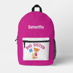 Große Schwester mit Personalisiertem Namen für Bab Bedruckter Rucksack