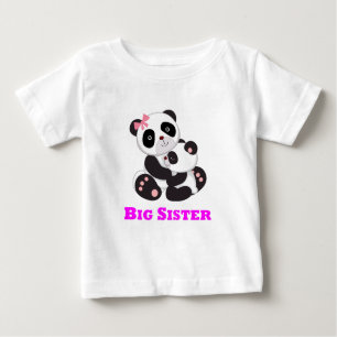 Große Schwester-Panda Baby T-shirt
