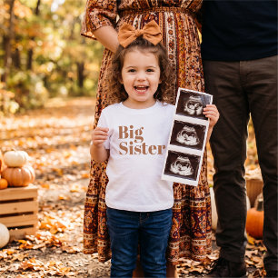 Große Schwester Passende Rust Familie Baby T-shirt