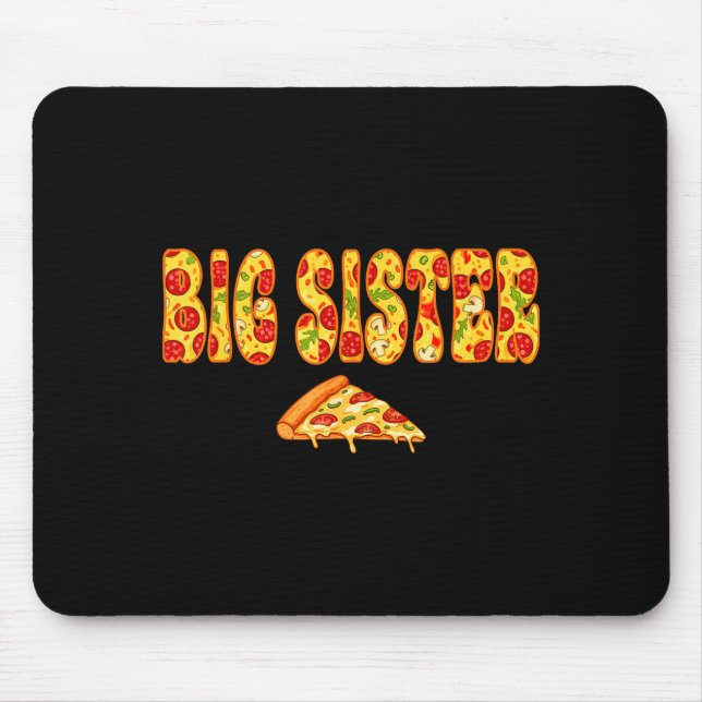 Große Schwester passendes Geburtstagstrupp-Design Mousepad (Vorne)