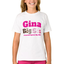 Große Schwester personalisierter Name Shirt