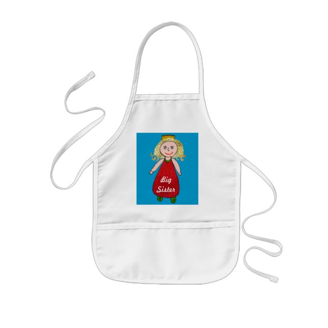 Große Schwester-Prinzessin Apron Kinderschürze (Vorne)