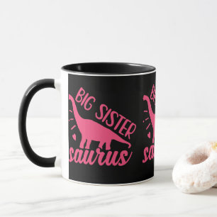 Große Schwester Saurus in Rosa Tasse
