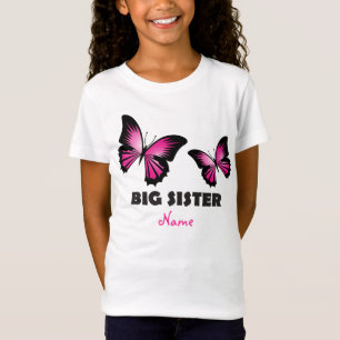Große Schwester-Schmetterlings-T-Shirt T-Shirt