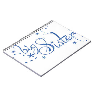 Große Schwester-Strudel-Entwurf Notizblock