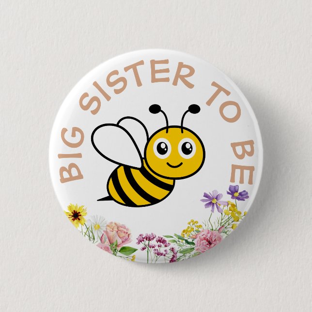 Große Schwester, süß zu sein, wie man kann Button (Vorderseite)
