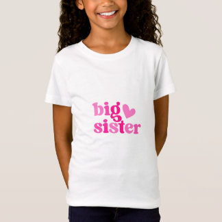 Große Schwester Süßes Rosa Design | Neues Geschenk T-Shirt
