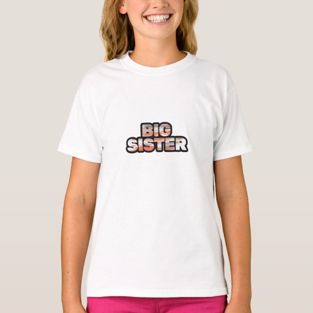 Große Schwester T-Shirt (Vorderseite)