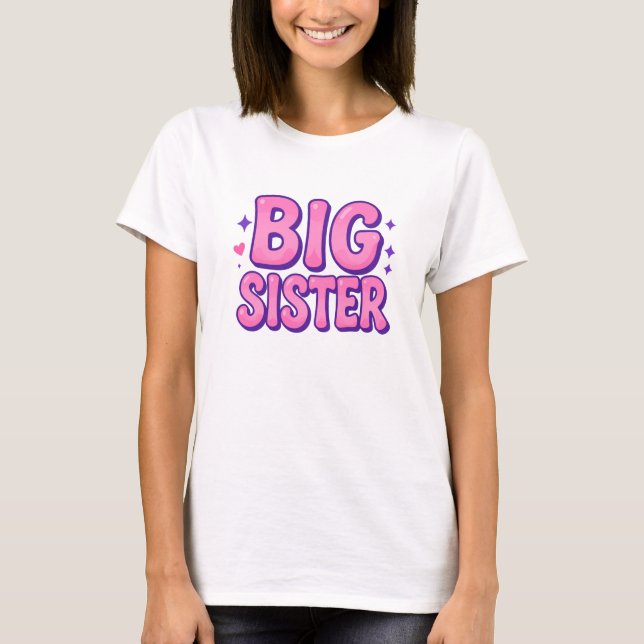große Schwester  T-Shirt (Vorderseite)