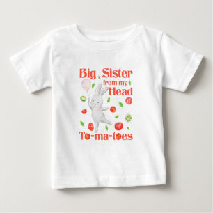 Große Schwester von meinem Kopf bis zu meinem Toma Baby T-shirt