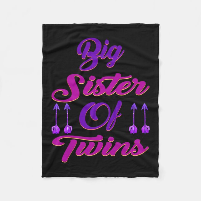 Große Schwester von zwei Siegern neue große Schwes Fleecedecke (Vorderseite)
