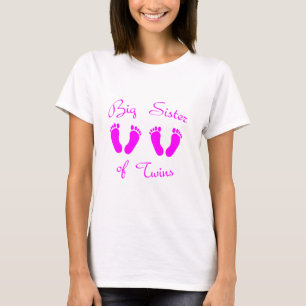 Große Schwester von Zwillingsmädchen T-Shirt