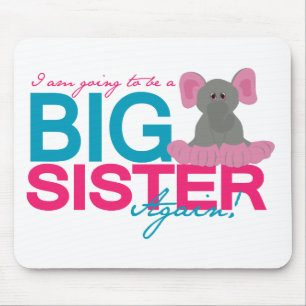 Große Schwester wieder Elephant Mousepad