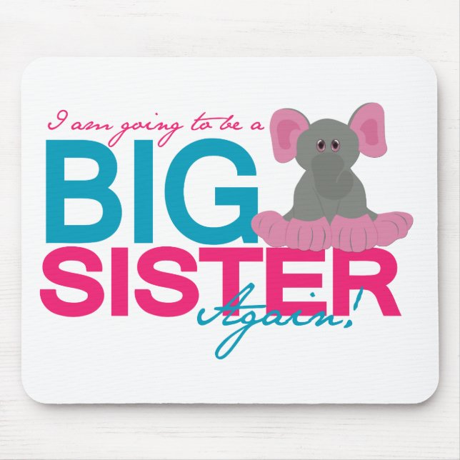 Große Schwester wieder Elephant Mousepad (Vorne)