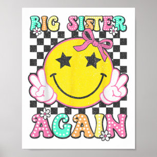 Große Schwester wieder Retro Big Sister Girls Klei Poster