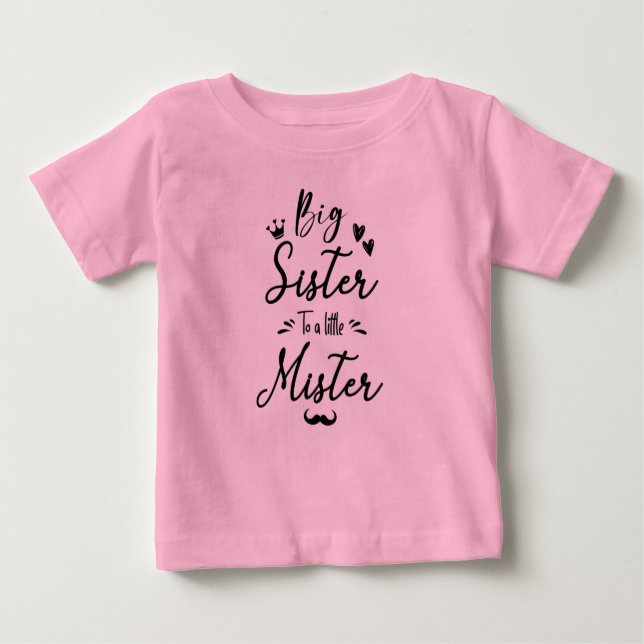 Große Schwester zu einer kleinen Schwester, Schwan Baby T-shirt (Vorderseite)