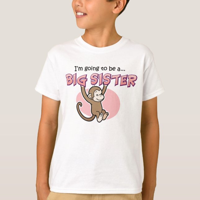 Große Schwester, zum Affe zu sein T-Shirt (Vorderseite)