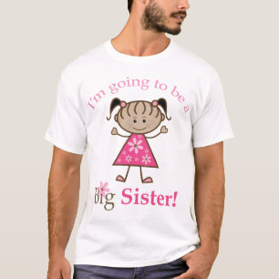 Große Schwester, zum Strichmännchen-Mädchen zu T-Shirt