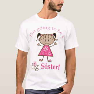 Große Schwester, zum Strichmännchen-Mädchen zu T-Shirt