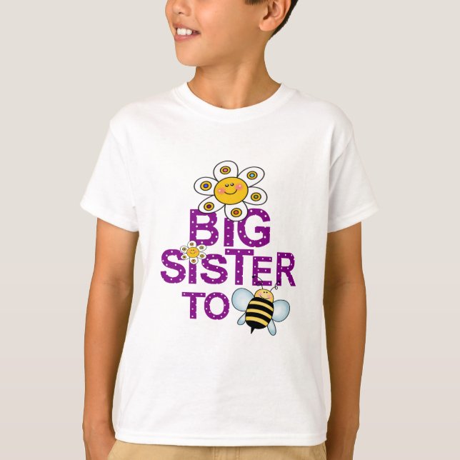 Große Schwester zum zu sein! T-Shirt (Vorderseite)