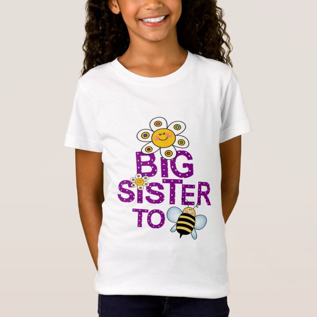 Große Schwester zum zu sein! T-Shirt (Vorderseite)