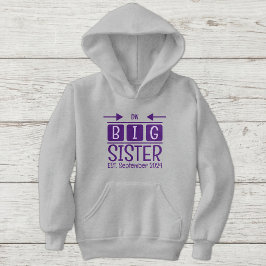 Große Schwesterinitiativen est. Monat lila Hoodie