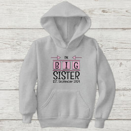 Große Schwesterinitiativen est. Monatsrosa Hoodie