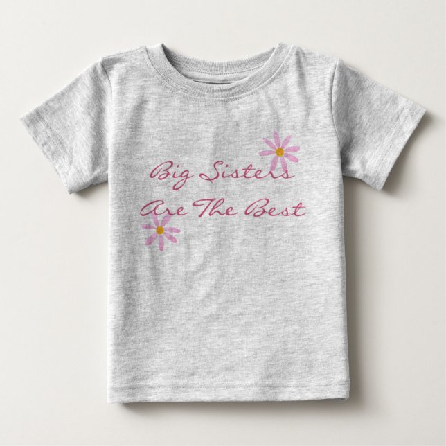 große Schwestern Baby T-shirt (Vorderseite)