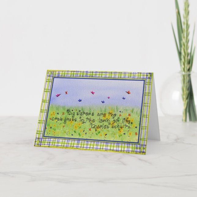 Große Schwestern - Grußkarte Karte (Vorderseite)