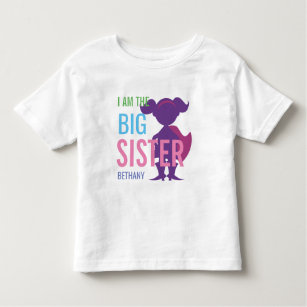 Große Schwesterpersonalisierte Kleinkind T-shirt