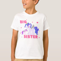 GROSSE SCHWESTERunicorn-SHIRT niedliche Unicorns!