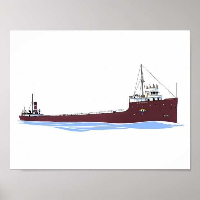 Große Seen - Freighter Sierra (Tomlinson) Poster (Vorne)